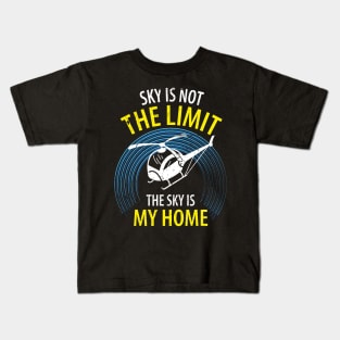 Helicopter Pilot Kids T-Shirt